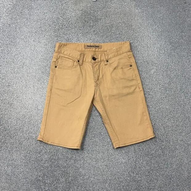 버커루 베이지 남성 캐주얼 코튼 반바지 30