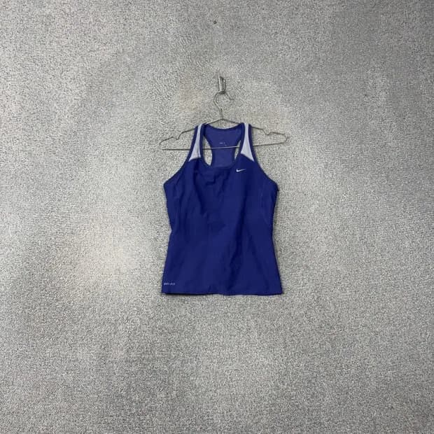 나이키 여성 기능성 네이비 민소매 나시 티