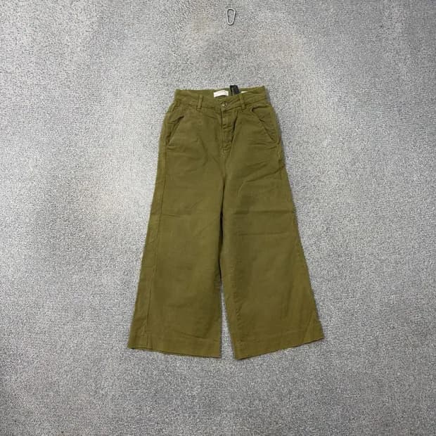 자라 여성 카키 와이드 팬츠 23