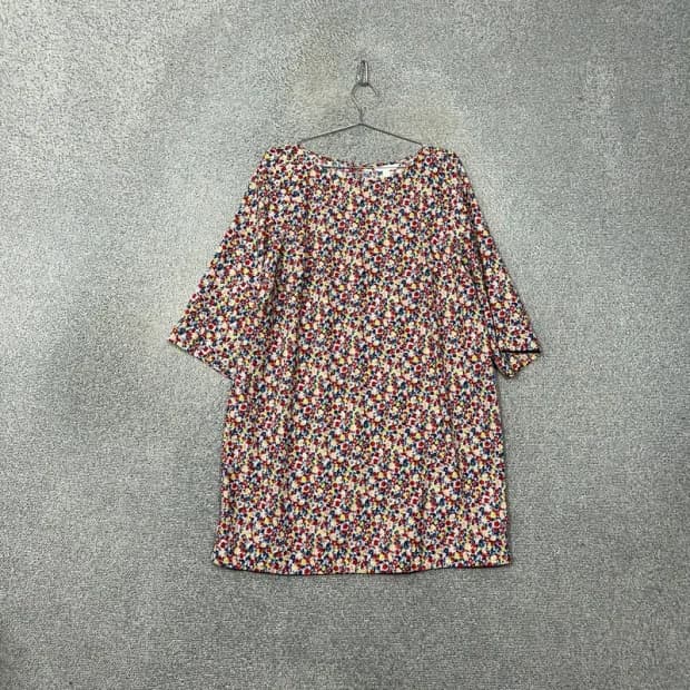 H&M 에이치앤엠 플라워 다채색 미니 원피스 L