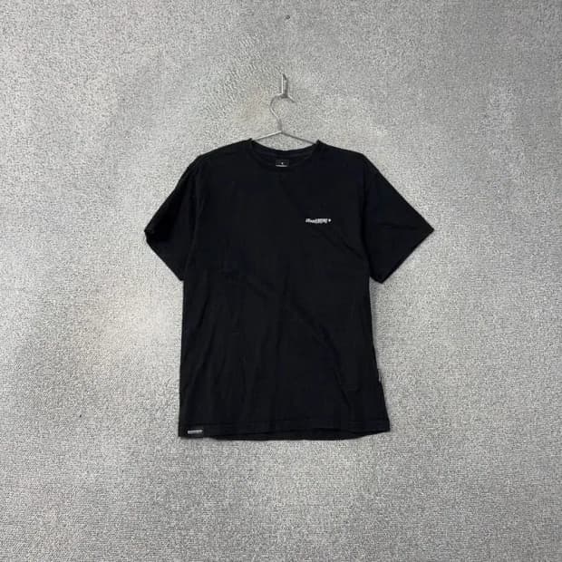 그루브라임 심플 로고 블랙 반팔티 S