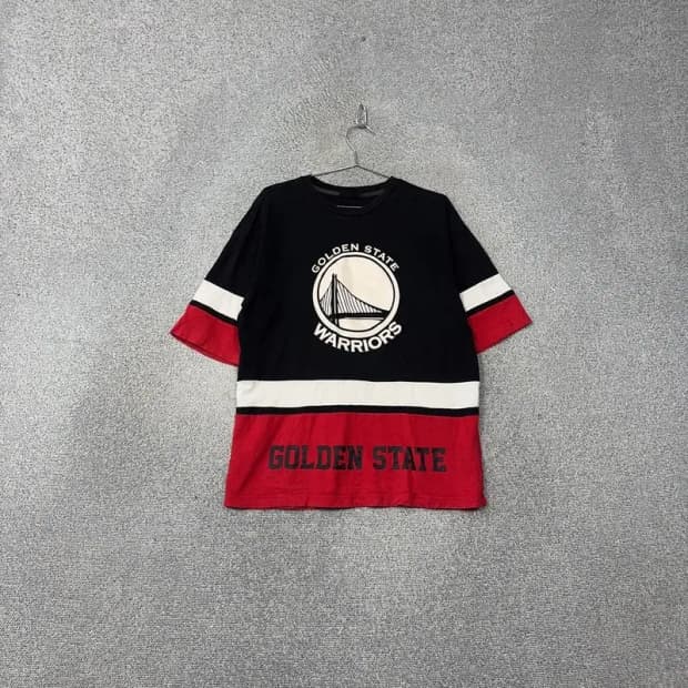 NBA 골든 스테이트 로고 오버핏 반팔티 L