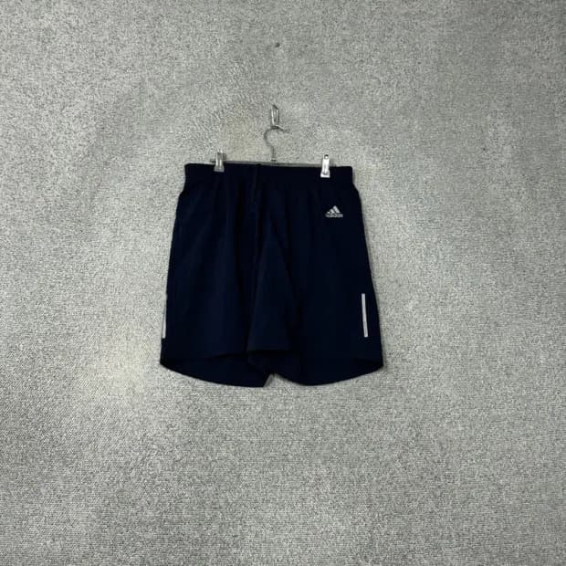 아디다스 네이비 로고 기능성 반바지 XL