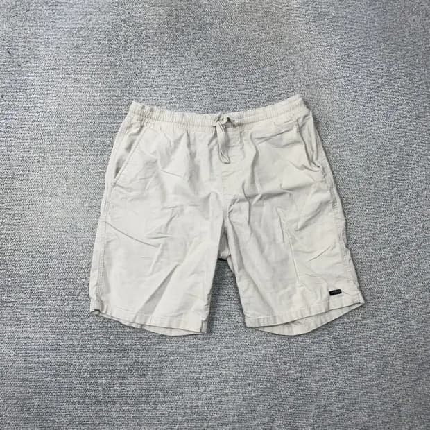 퀵실버 연베이지 로고 코튼 반바지 XL