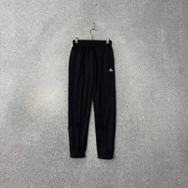 아디다스 블랙 로고 여성 트레이닝 팬츠 85