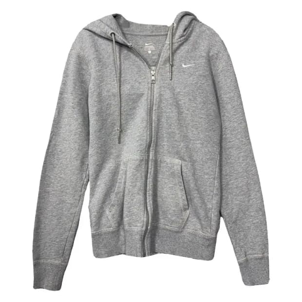 나이키 라이트 그레이 로고 후드집업 L