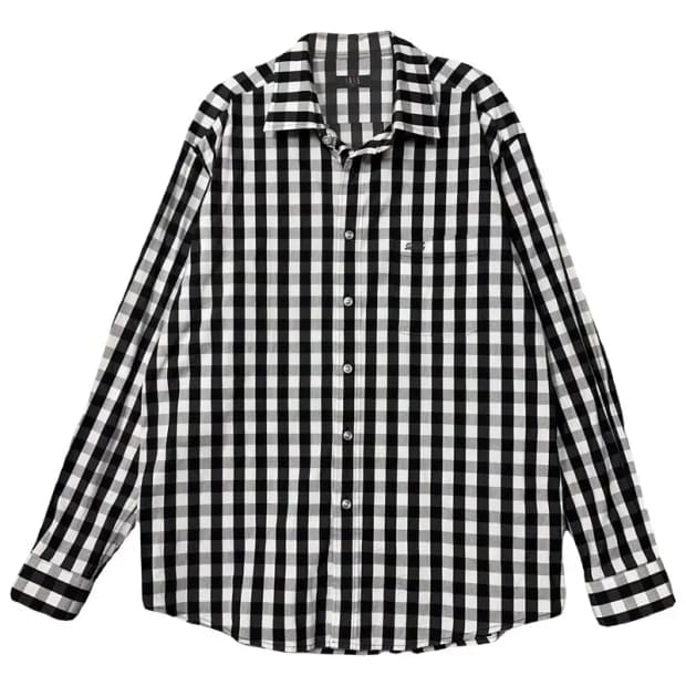 닥스 체크 블랙 캐주얼 남성 셔츠 105