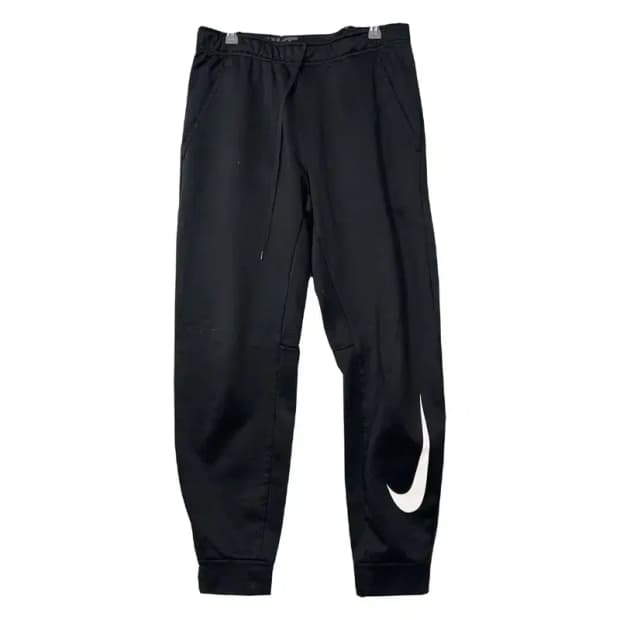나이키 블랙 스우시 조거팬츠 L
