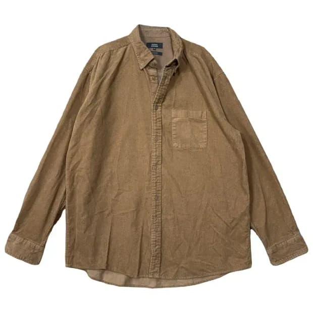 무신사스탠다드 브라운 코듀로이 오버 사이즈 셔츠 2XL