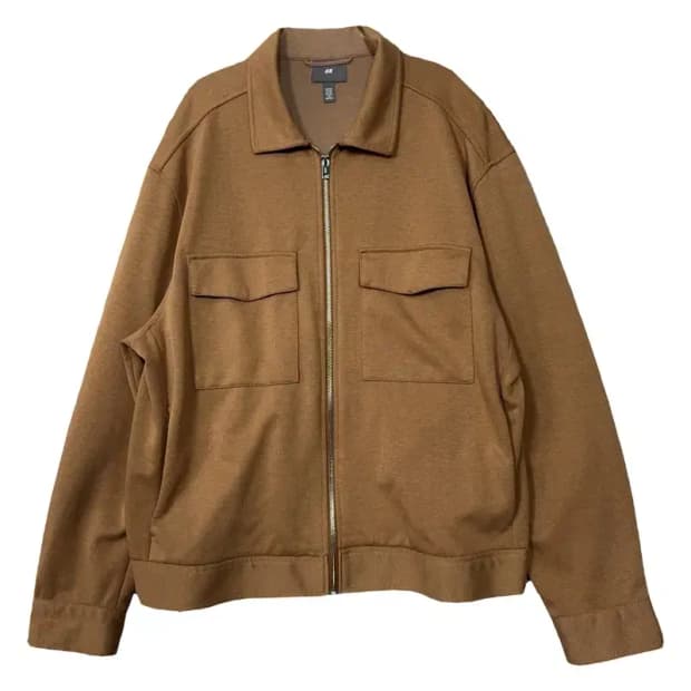 에이치엔앰 브라운 투포켓 캐주얼 자켓 XXL