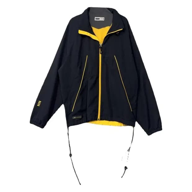 휠라 올드스쿨 블랙 바람막이 윈드자켓 100