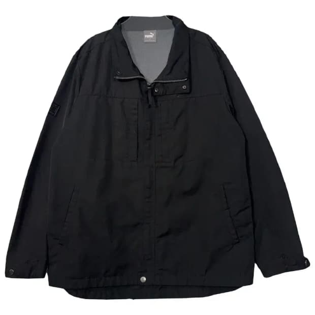 푸마 블랙 바람막이 윈드자켓 XL