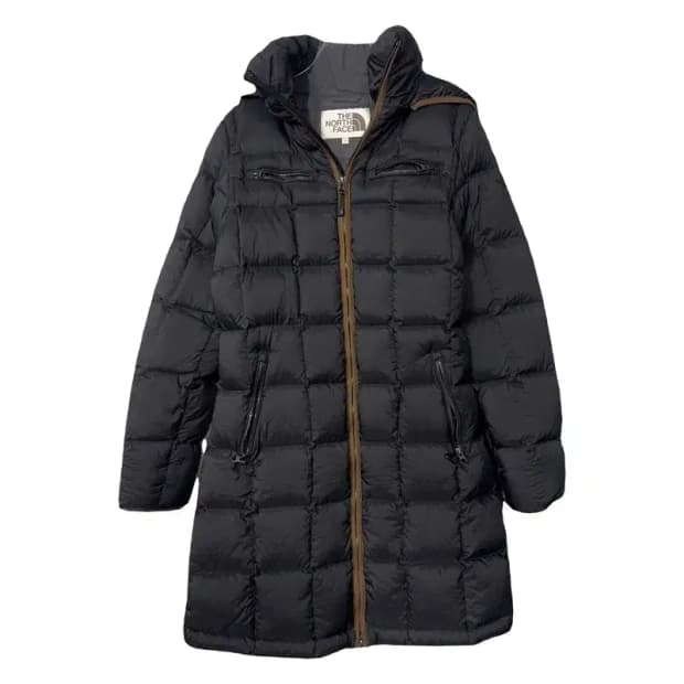 노스페이스 화이트라벨 올블랙 다운 롱패딩 95(L)