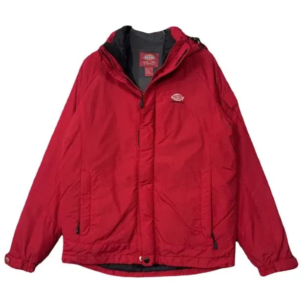 디키즈 레드 빈티지 바람막이 윈드자켓 X-SMALL