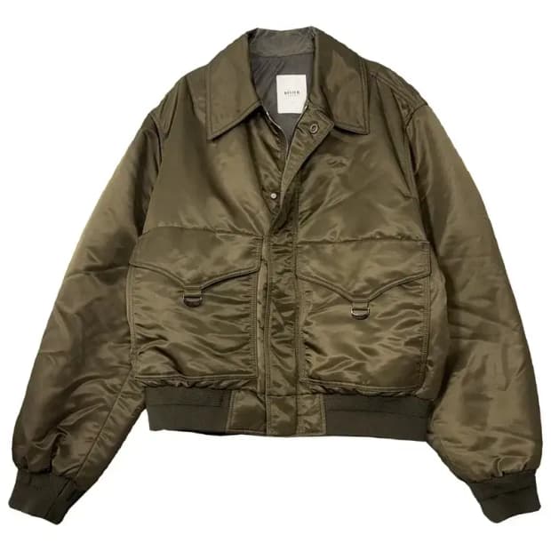 벨리에 카키 여성 빈티지 봄버 자켓 S