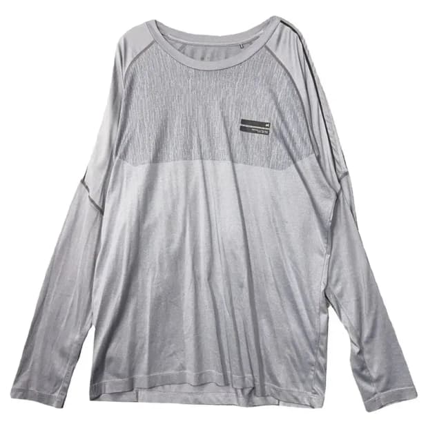 밀레 라이트 그레이 기능성 긴팔티 XXL
