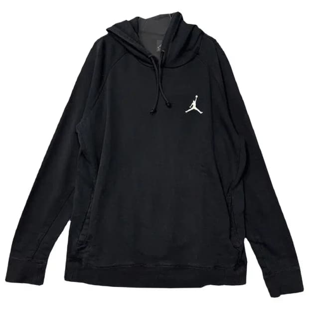 조던 블랙 점프맨 로고 후드티 XL