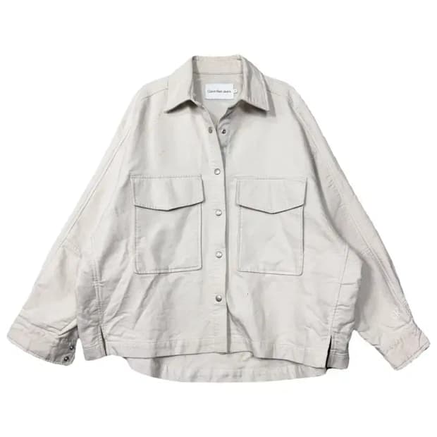 캘빈클라인 베이지 남성 오버핏 자켓 XS