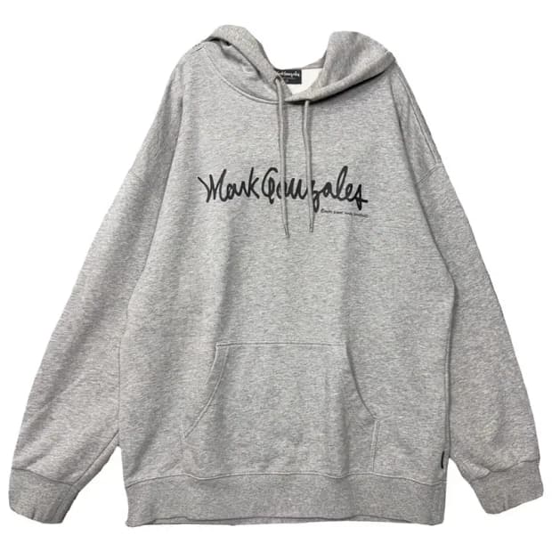 마크곤잘레스 스펠 프린팅 라이트 그레이 후드티 L