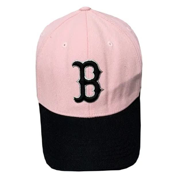엠엘비 보스턴 로고 라이트 핑크 캡 F