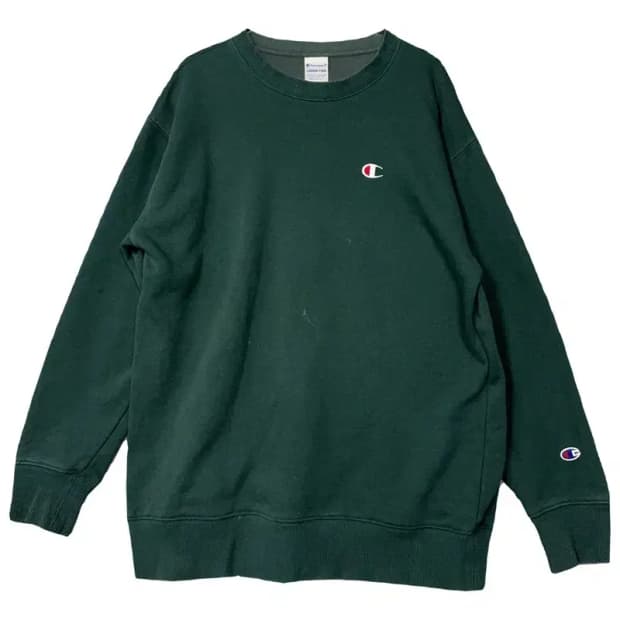 챔피온 그린 여성 오버 사이즈 맨투맨 FREE