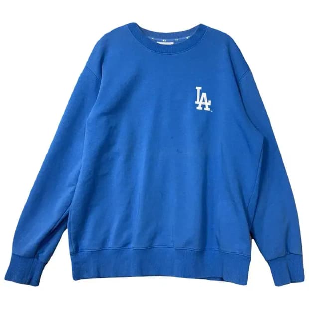 엠엘비 LA 다저스 로고 블루 맨투맨 S(90)
