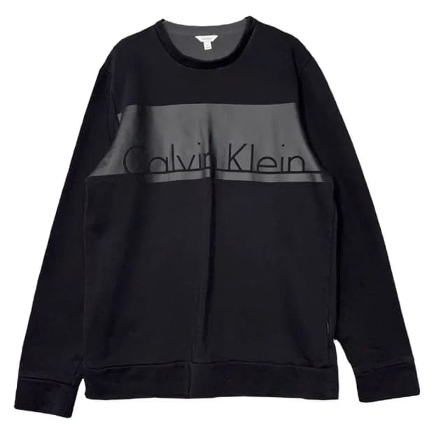 캘빈클라인 프린팅 블랙 맨투맨 M