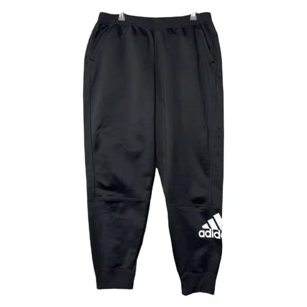 아디다스 블랙 조거팬츠 2XL