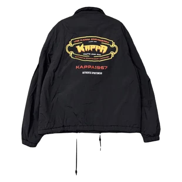 카파 블랙 빈티지 백프린팅 코치자켓 MEDIUM