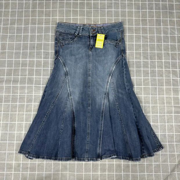 캔디스 빈티지 데님 스커트 3사이즈