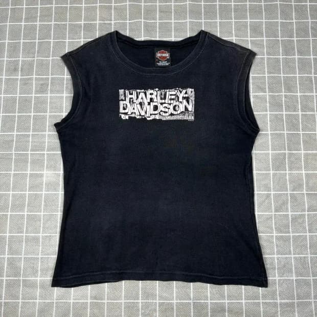 할리데이비슨 빈티지 민소매 XL
