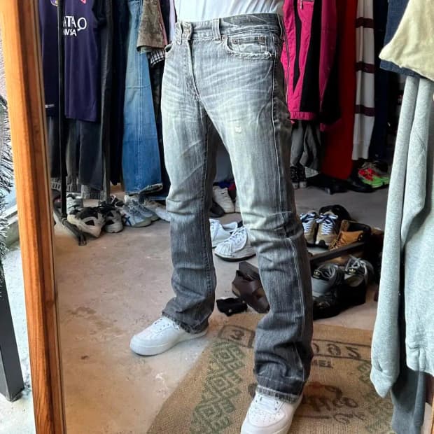 게스 빈티지 흑청데님 31