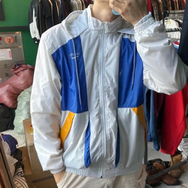 리복 올드스쿨 빈티지 바람막이 L