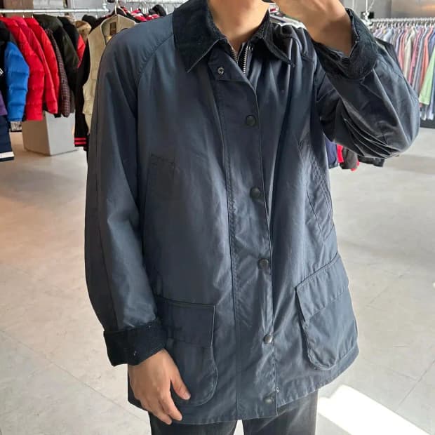 바버 브리스톨 왁스 자켓 M