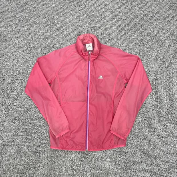아디다스 핑크 경량 바람막이 95