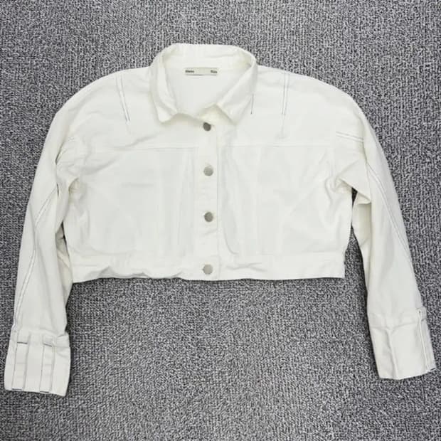 마뗑킴 크롭 화이트 자켓