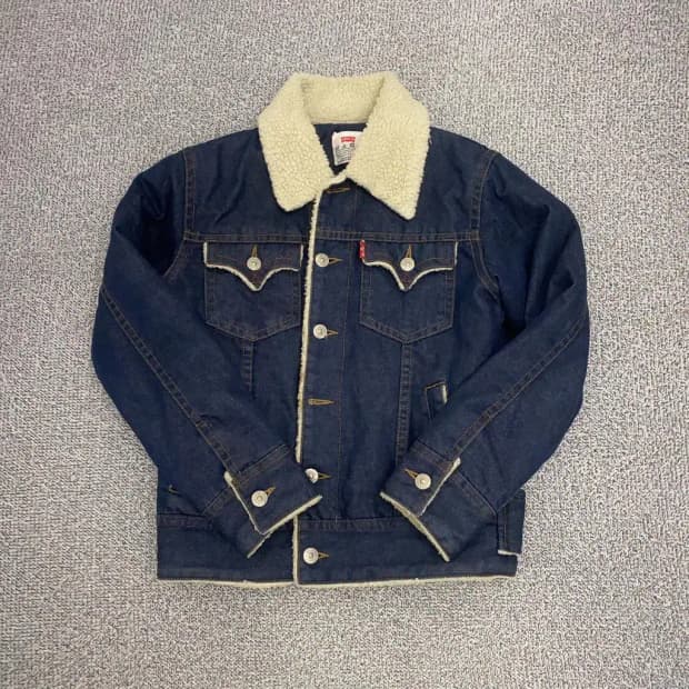리바이스 양털 데님 무스탕 M