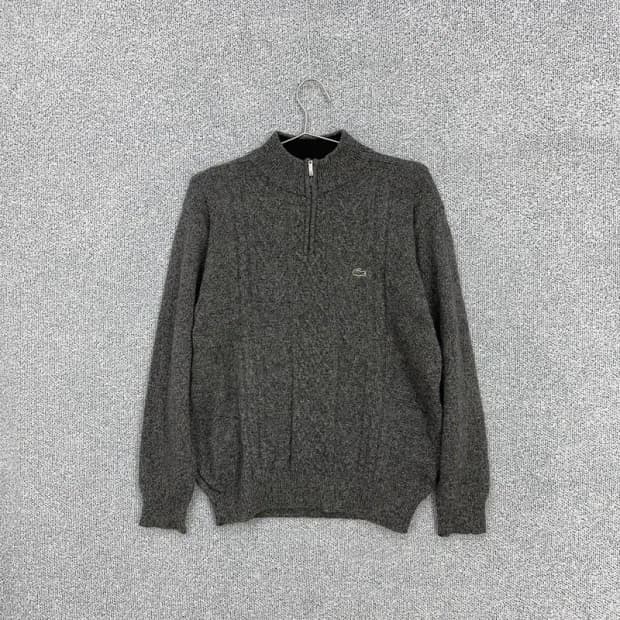 라코스테 울 반집업 니트 95