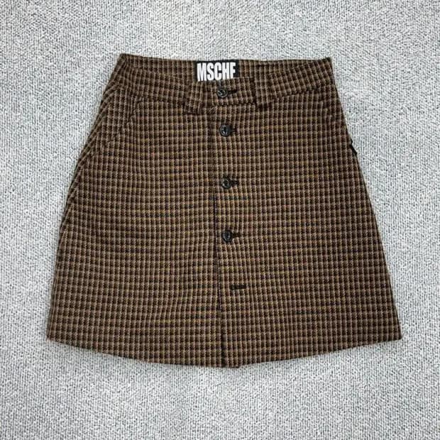 미스치프 체크 스커트 M