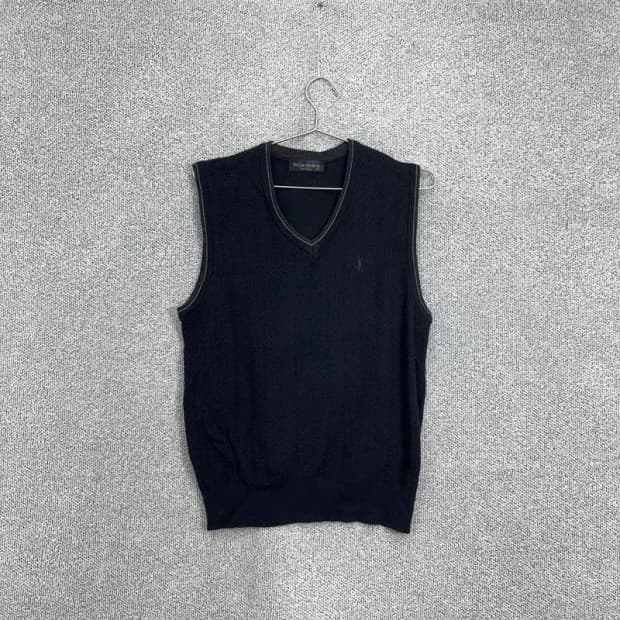 입생로랑 로고 니트 조끼 95