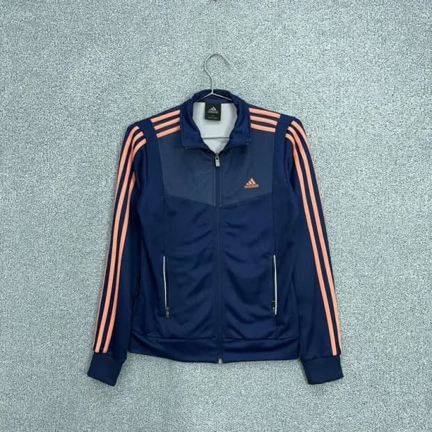 아디다스 로고 삼선 집업 저지 90