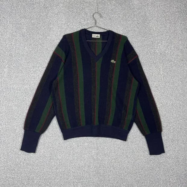 라코스테 서광 빈티지 브이넥 니트 105