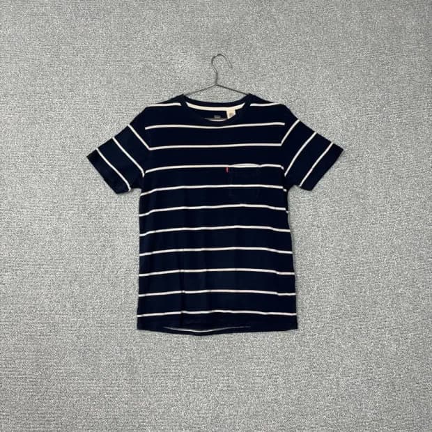 리바이스 스트라이프 반팔티 S