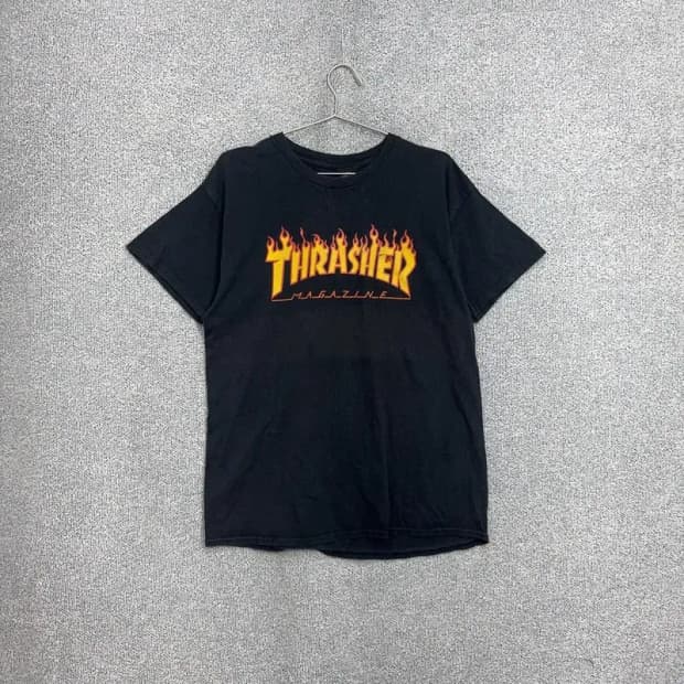 트레셔 불꽃로고 반팔티 L