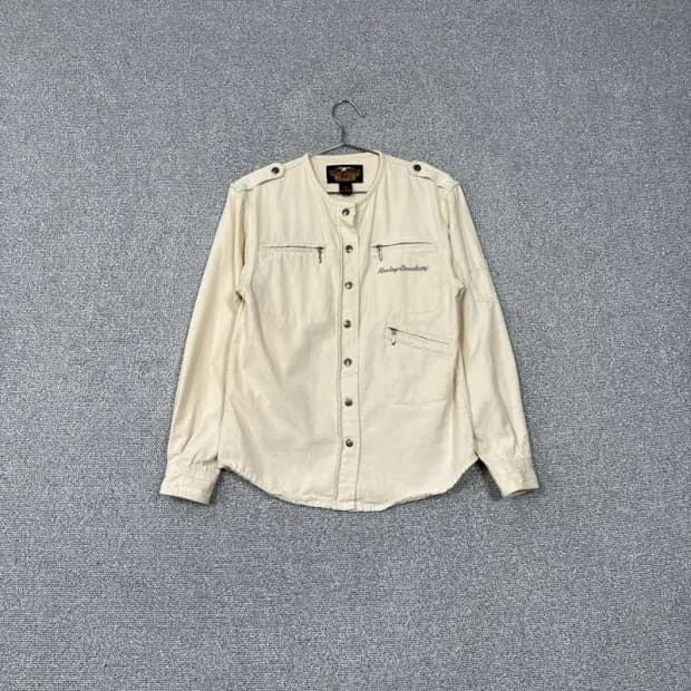 할리데이비슨 빈티지 크림 자켓 XS