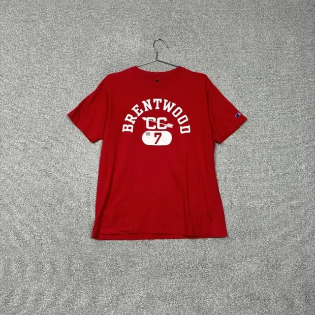 챔피온 빈티지 로고 반팔티 L