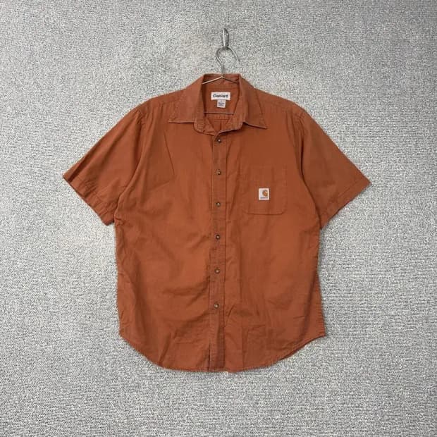 칼하트 빈티지 브라운 워크셔츠 L