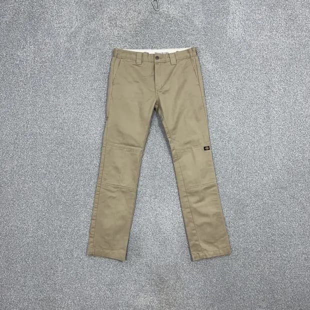 디키즈 로고 베이지 코튼팬츠