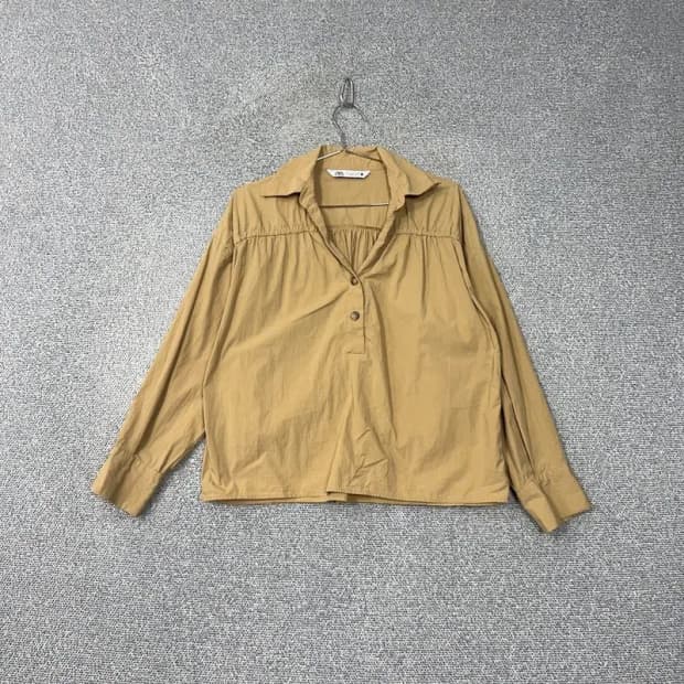 자라 베이지 블라우스 셔츠 S