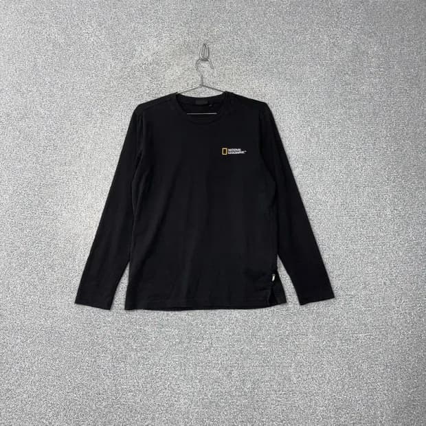 내셔널지오그래픽 블랙 긴팔티 M